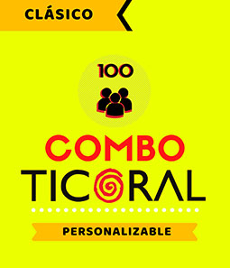 COMBO COTILLON TICORAL CLASICO 100 PERSONAS 247 PRODUCTOS